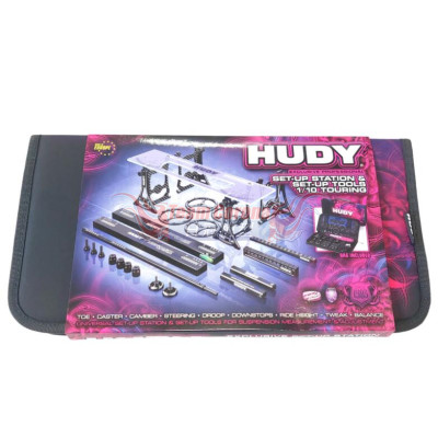 HUDY 109351 Set-up Station & Set-up Tools + Bag for 1/10 Touring Cars
